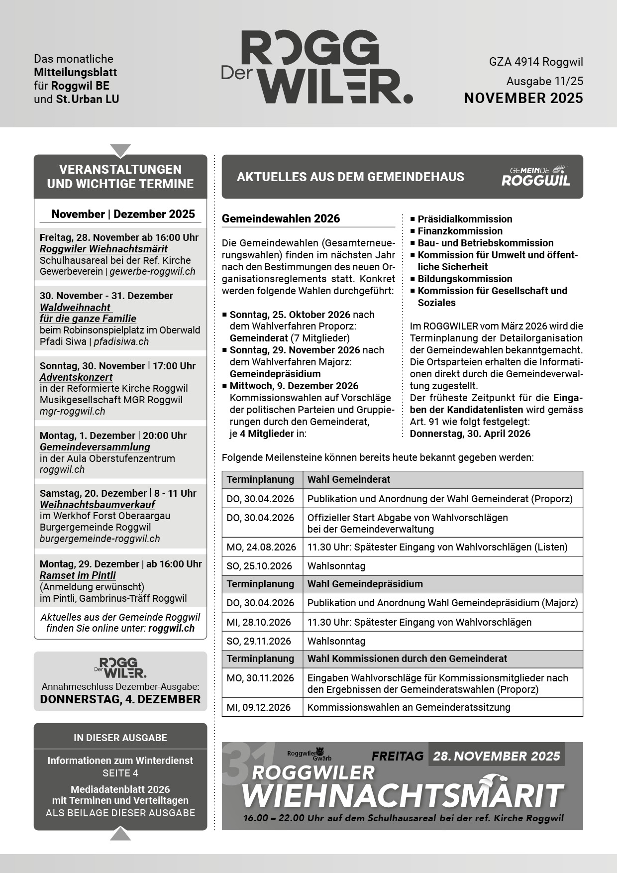 Der ROGGWILER Ausgabe 6 Juni 2024 Cover